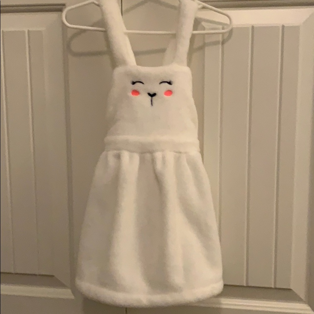 Fluffy pinafore apron Carter’s rabbit smock skirt